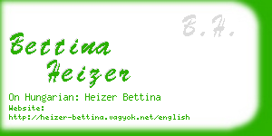 bettina heizer business card